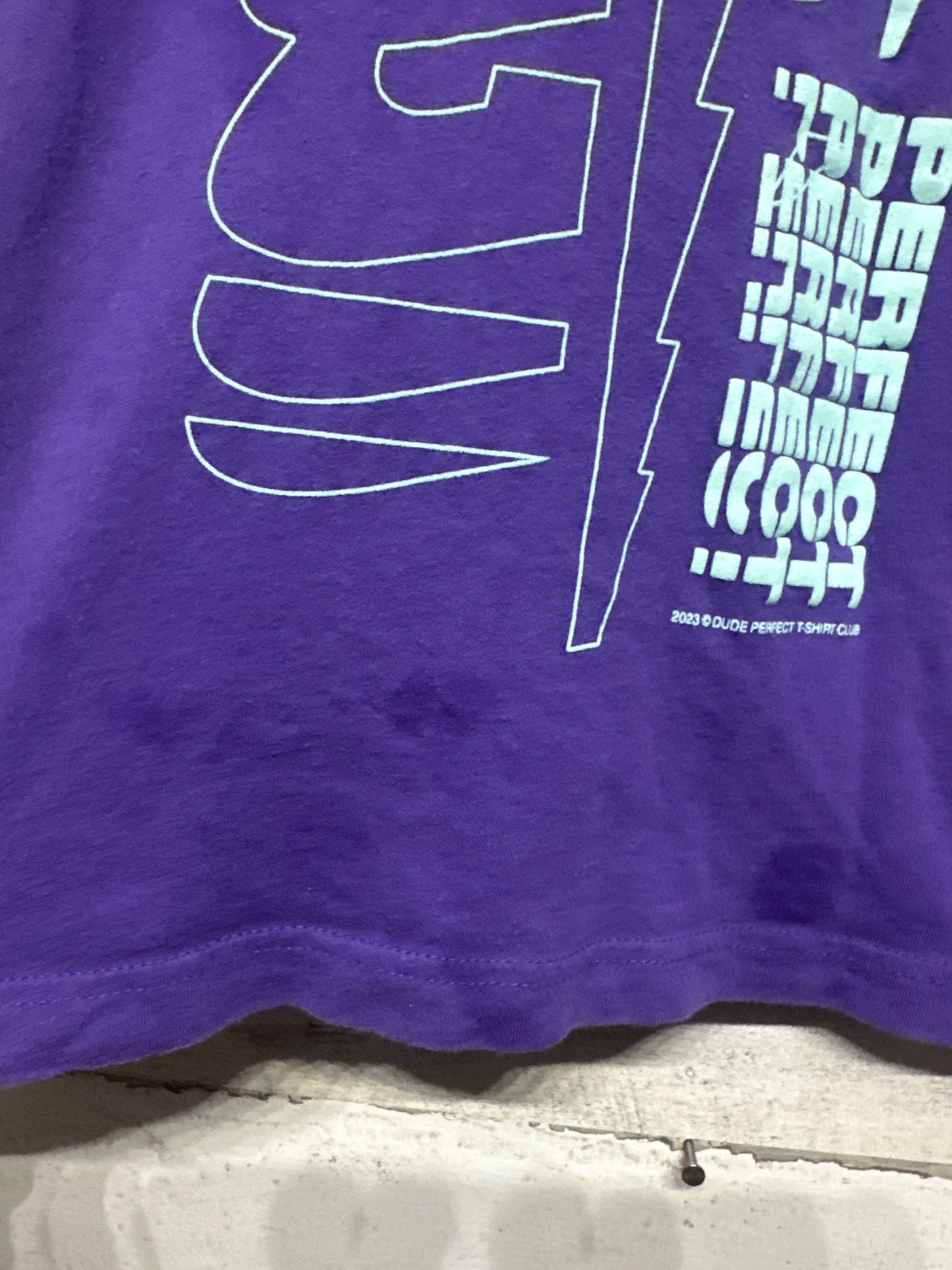 Boys Size Small (6-7) Dude Perfect Purple TShirt - Play Condition*