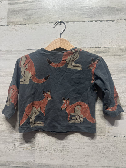 Boys Size 12-18m Zara Kangaroo Shirt - Very Good Used Condition