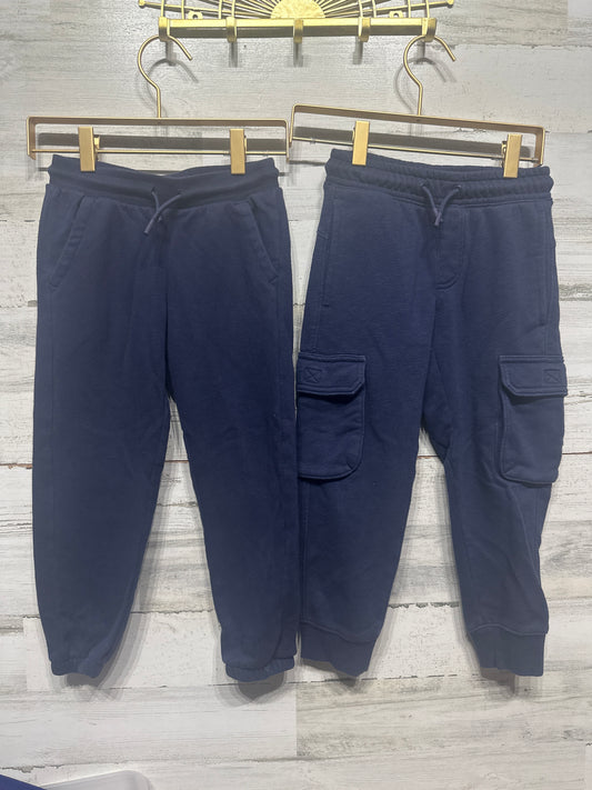 Boys Size 4/5 XS All in Motion Navy Sweatpants Lot (2 Pieces) - Good Used Condition