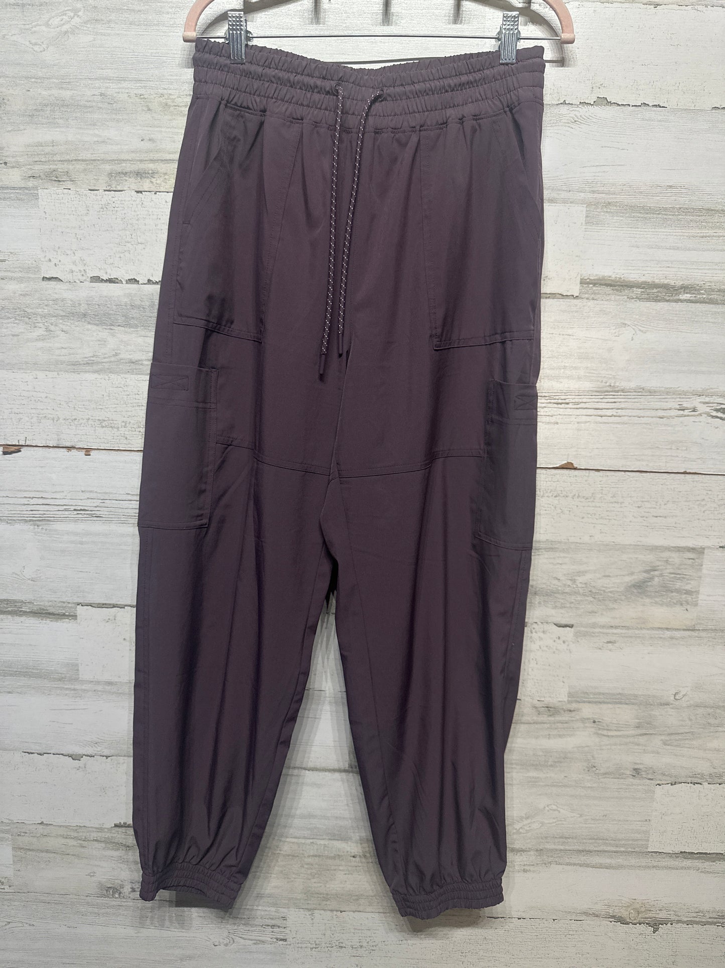 Women's Size Medium Old Navy Stretch Tech Joggers - Eggplant - Very Good Used Condition