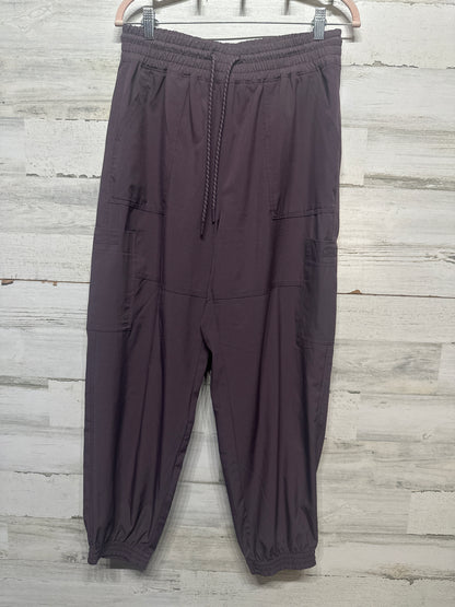 Women's Size Medium Old Navy Stretch Tech Joggers - Eggplant - Very Good Used Condition