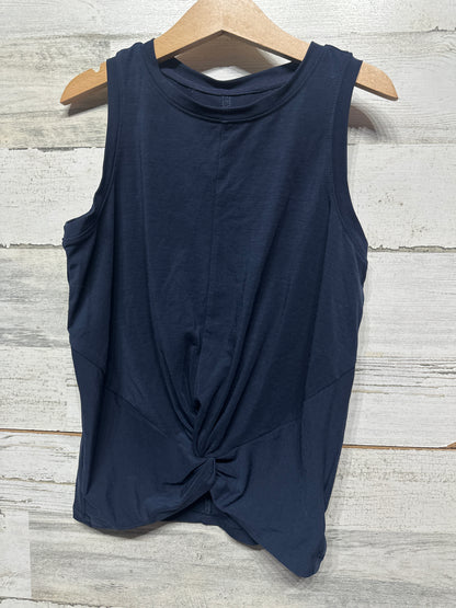 Athleta Twist Round Tank - Navy Blue- Girls Size 8-10 Medium - Very Good Used Condition