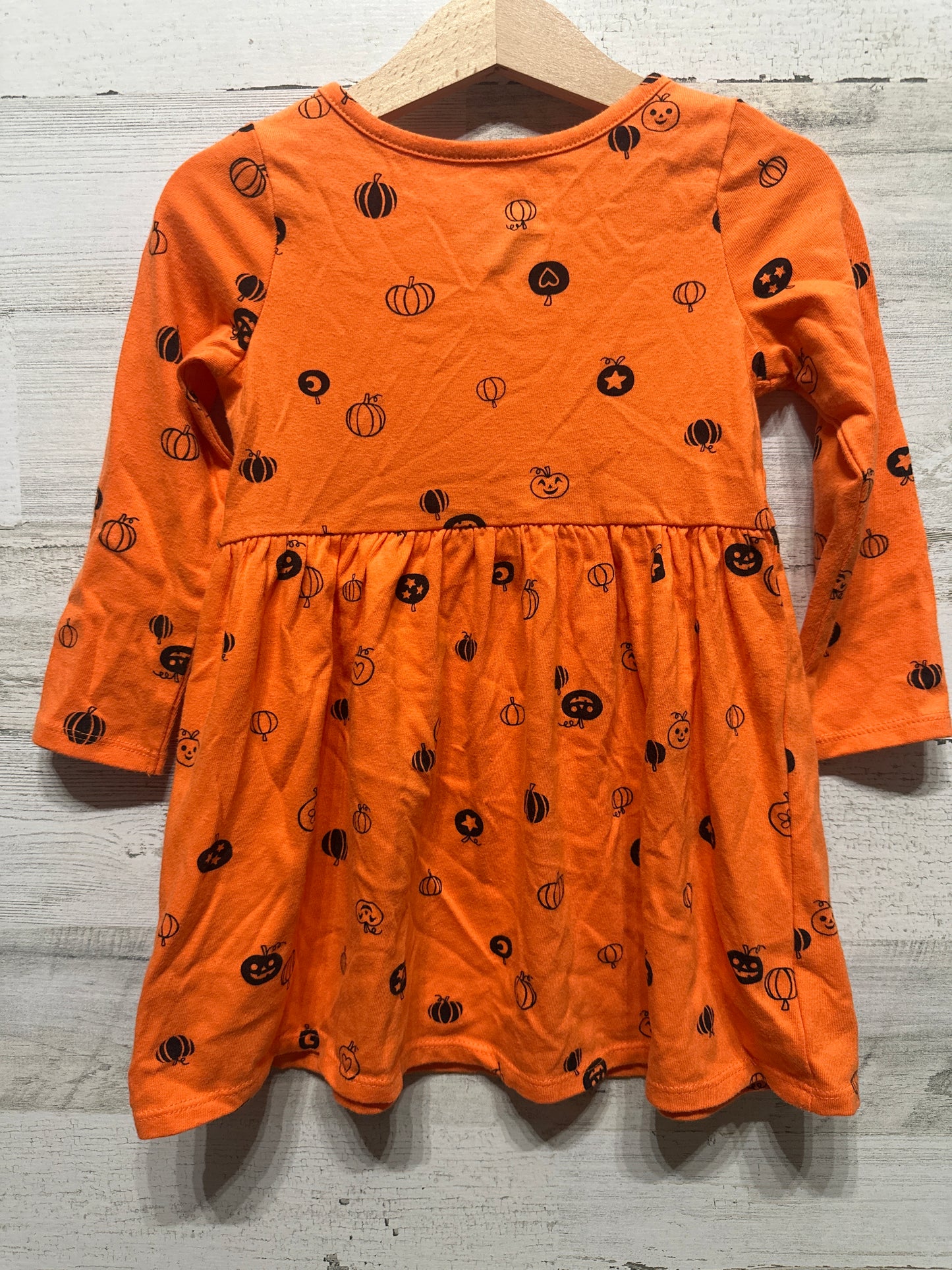Girls Size 3t Cat & Jack Pumpkin Dress - Good Used Condition