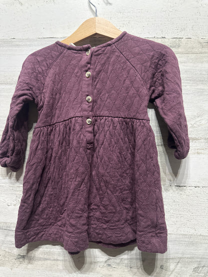 Girls Size 12-18m Kate Quinn Bamboo Collection Quilted Dress - Very Good Used Condition