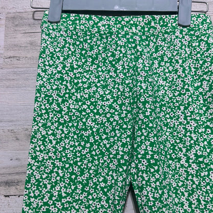 Girls Size 10 Crewcuts green floral leggings - new with tags