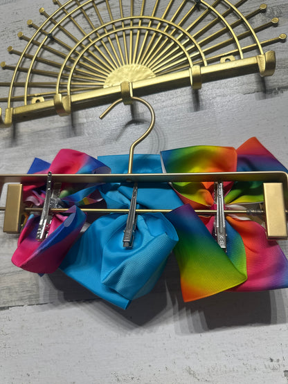 Jo Jo Siwa Hair Bow Lot on Alligator Clips (Set of 3) - Good Used Condition