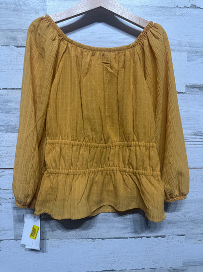 Girls Size Medium Xtraordinary Mustard Shirt - New With Tags