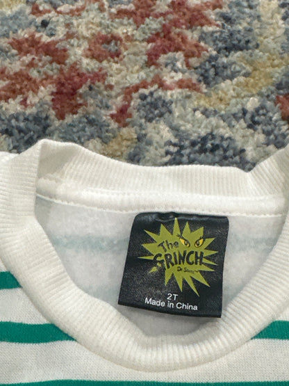 Grinch Girls 2T Holiday Sweatshirt GUC