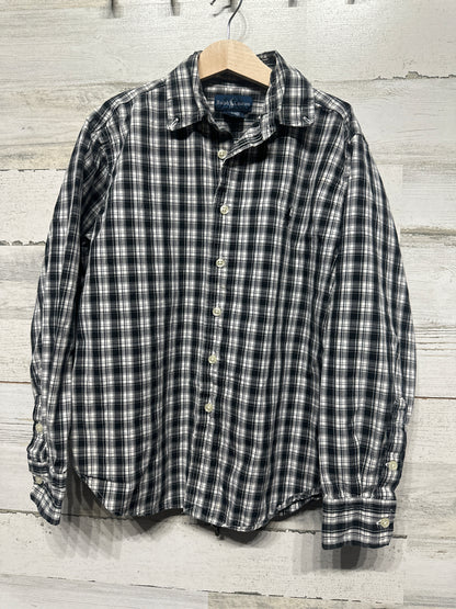 Size 8/10 (Small) Ralph Lauren Plaid Button Up Shirt  - Very Good Used Condition