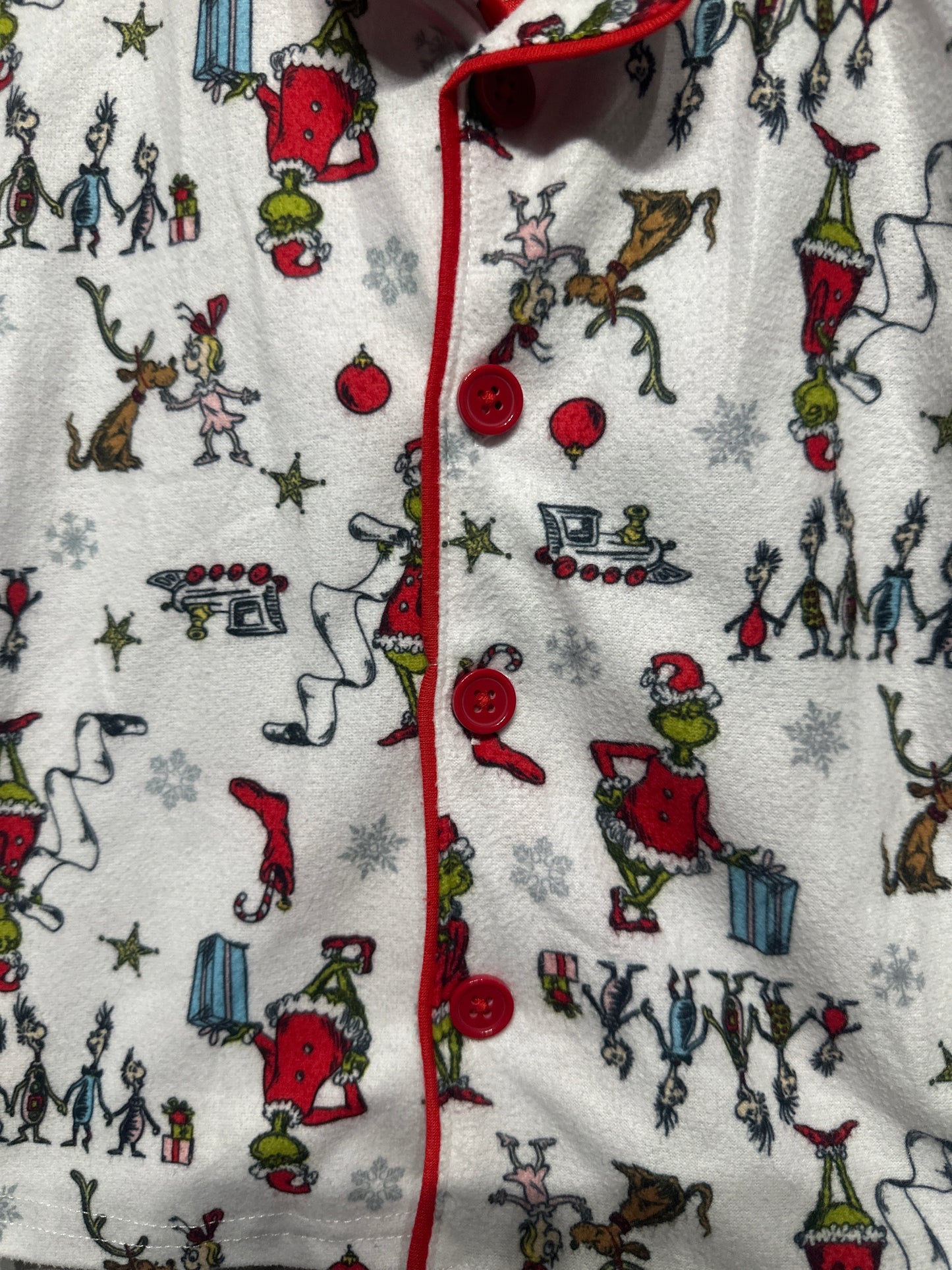 The Grinch Holiday Two Piece Pajama Set Toddler  3T GUC