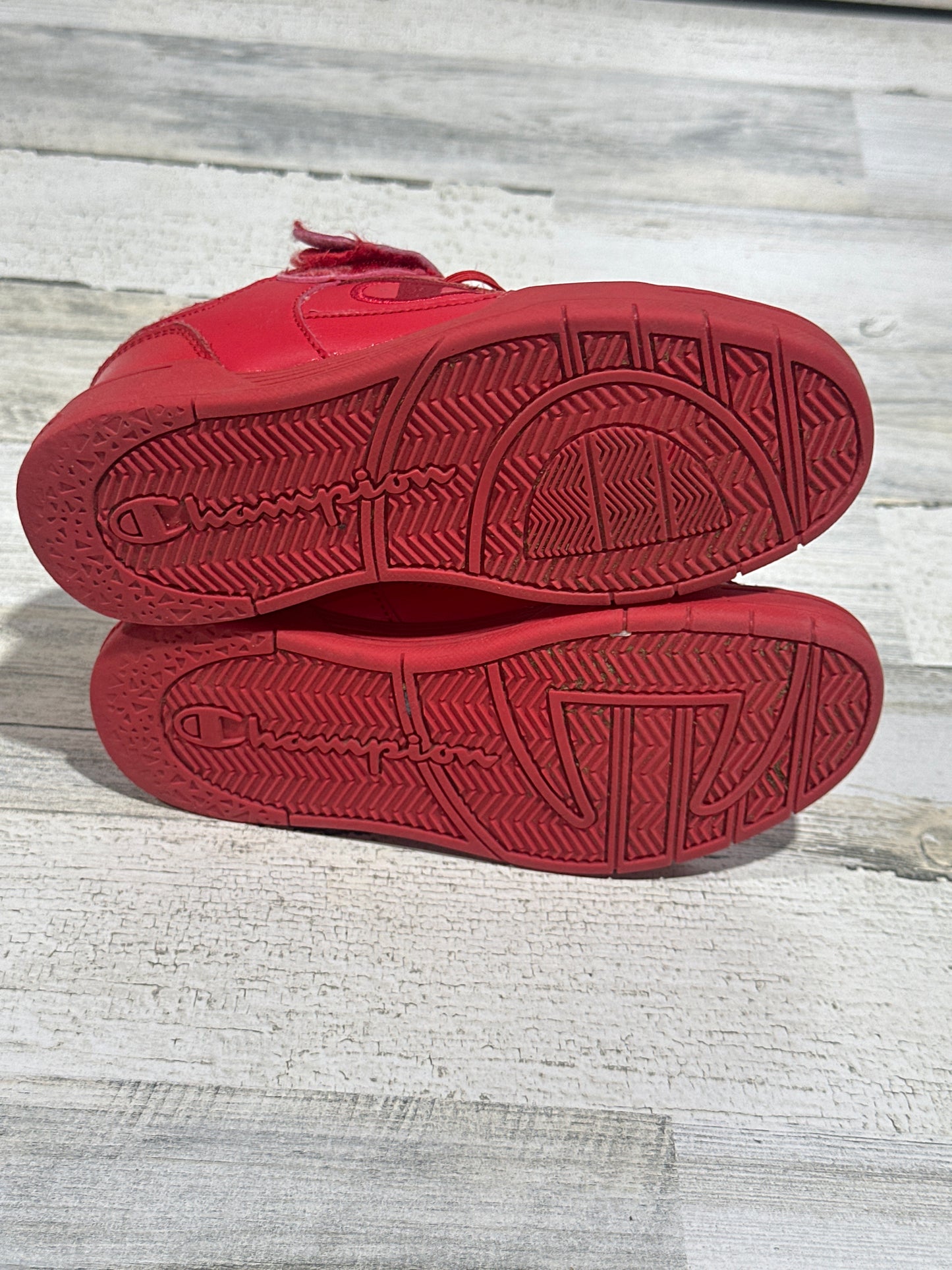 Champion Red Shoes - Boys Size 2 Youth - Good Used Condition