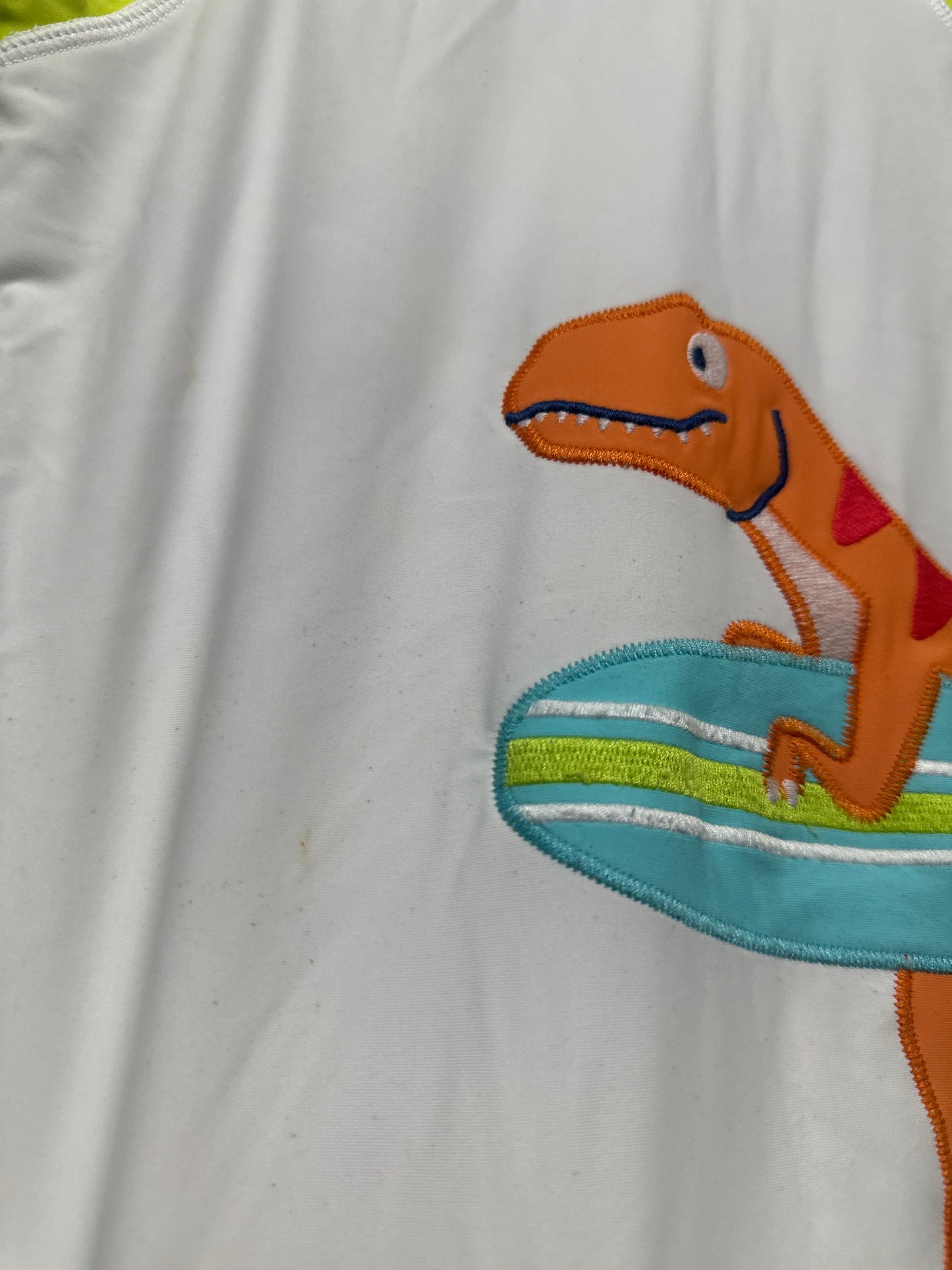 Boys Size 5t Gymboree Dino Rash Guard and Swim Trunks - Play Condition**