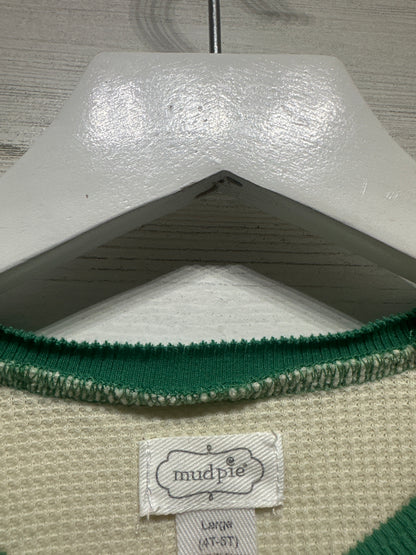 Mud Pie Holiday Interactive Camper Thermal Shirt Boys 4t/5t VGUC