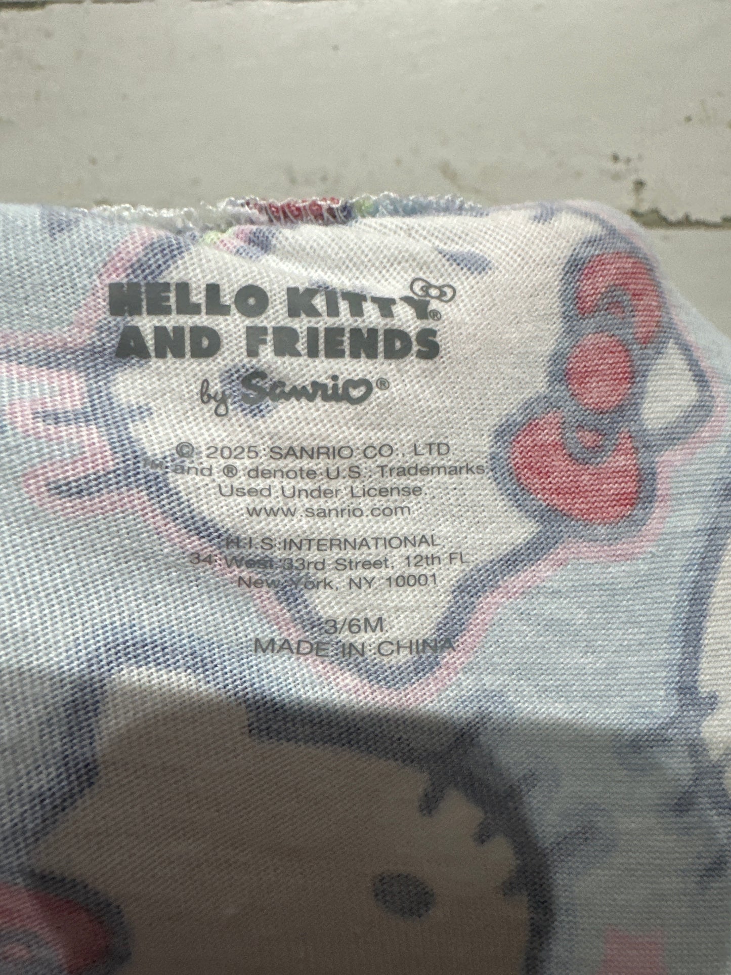 Hello Kitty Romper Girls 3-6m VGUC