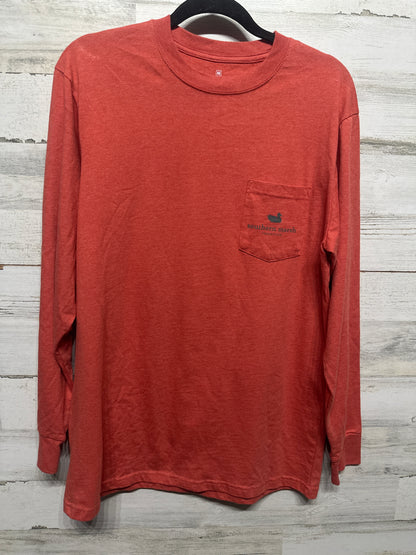 Women's Size Medium (Oversized) Southern Marsh Long Sleeve Holiday Shirt - Very Good Used Condition