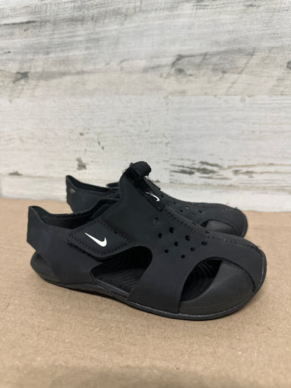 Size 9 (Toddler) Nike Black Sandals - Good Used Condition