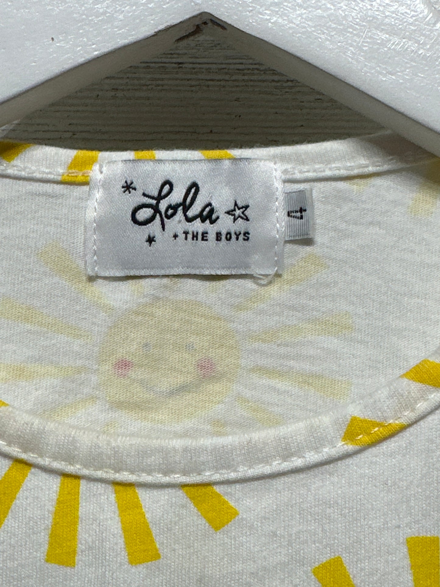 Lola + The Boys Girls Size 4 Sunny Rainbow Shirt VGUC