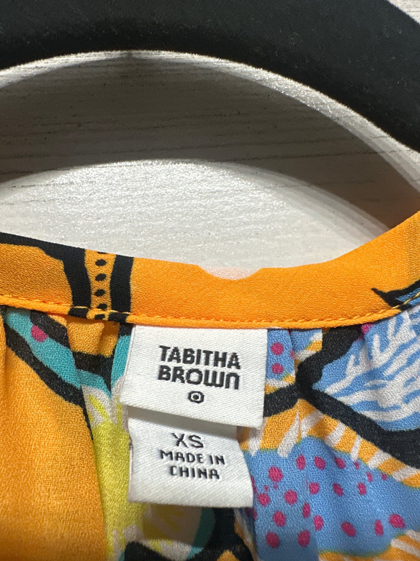 Women’s Size XS Tabitha Brown x Target Bright Orange Floral Swim Cover - Very Good Used Condition