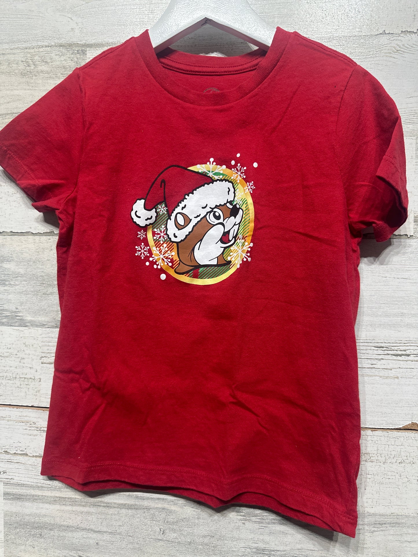 Boys Preowned Size XS Buc-ee’s Christmas Shirt - Good Used Condition