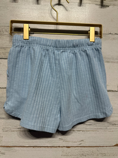 Size 8 Cotton On Kids Blue Ribbed Shorts - Very Good Used Condition