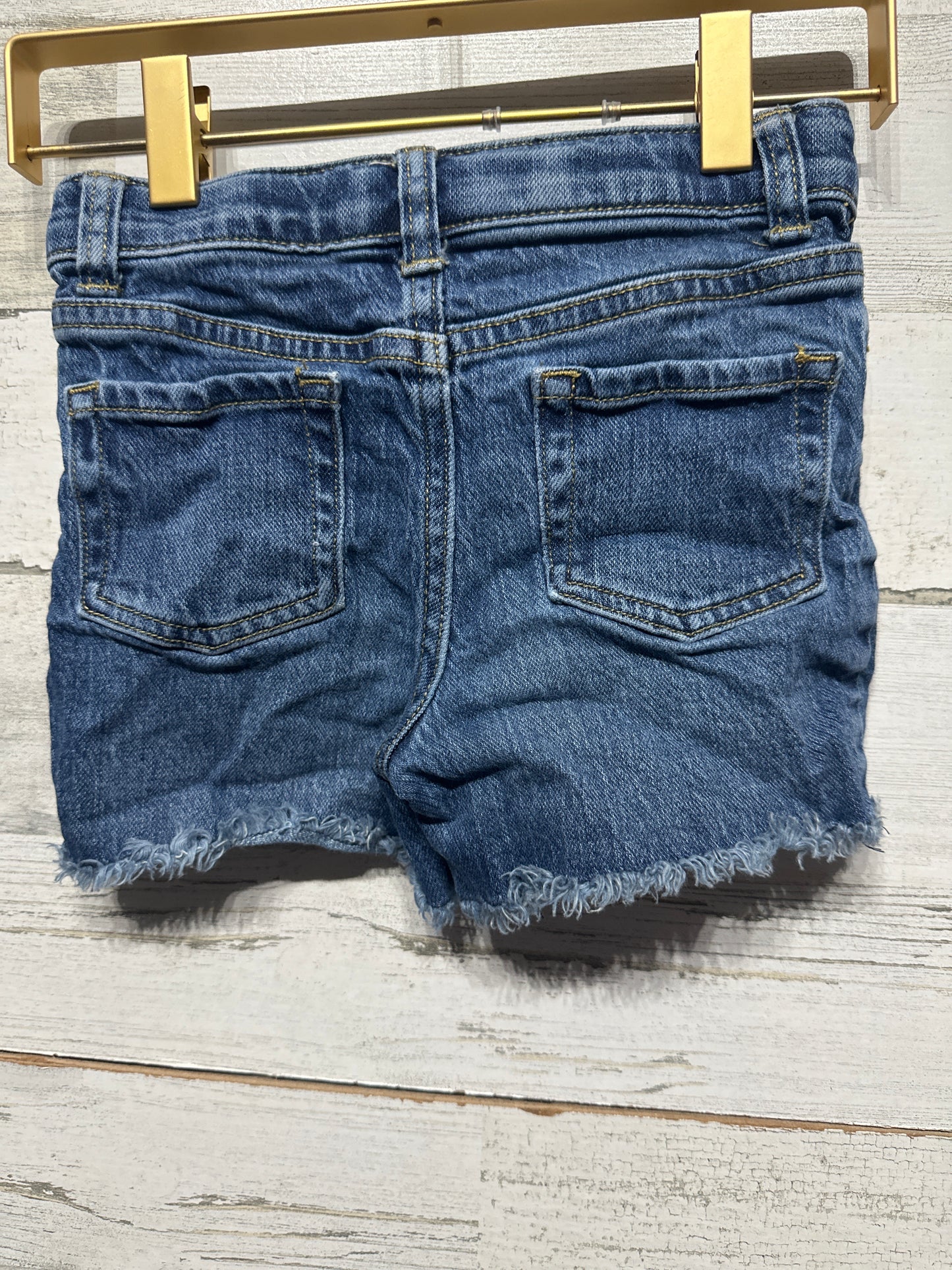 Girls Size 6/6x Small Cat and Jack Adjustable Waist Distressed Stretch Shorts - Good Used Condition