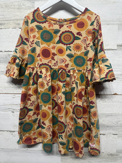 Ruffle Butts Fall Floral Dress - Girls Size 7 - Very Good Used Condition