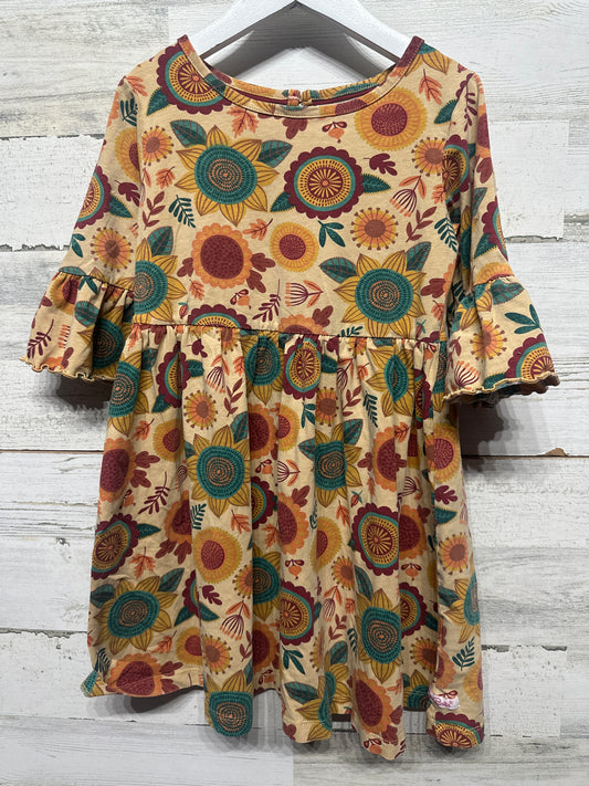 Ruffle Butts Fall Floral Dress - Girls Size 7 - Very Good Used Condition