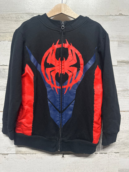 Boys Size Small (6-7) Spiderman Jacket with Mask in Hood - Very Good Used Condition