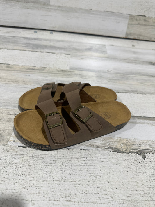 Brown Cork Slides - Wonder Nation - Boys Size 5 Youth - New Without Tags
