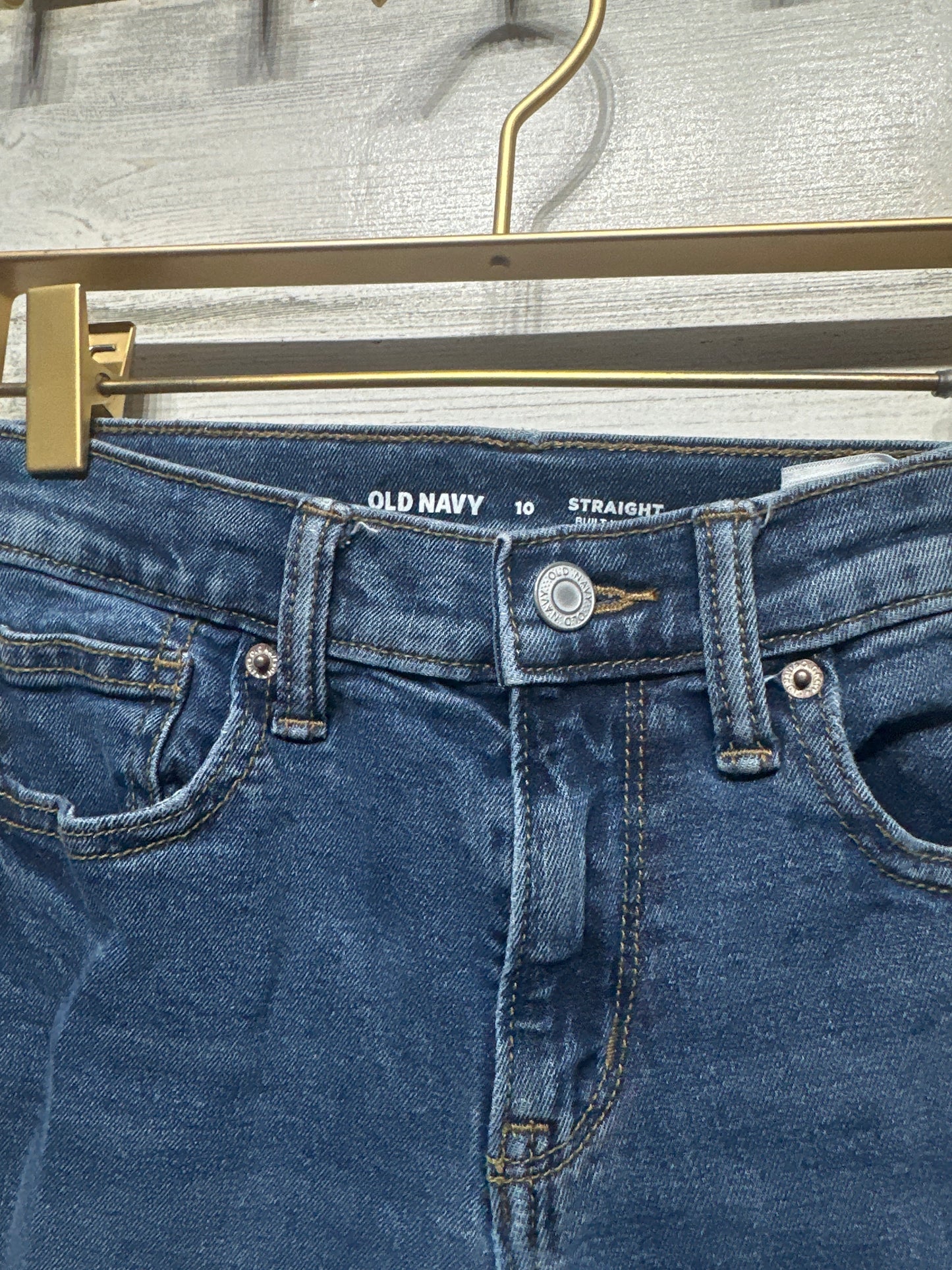 Boys Size 10 Old Navy Straight Built in Flex Adjustable Waist Jeans - Very Good Used Condition