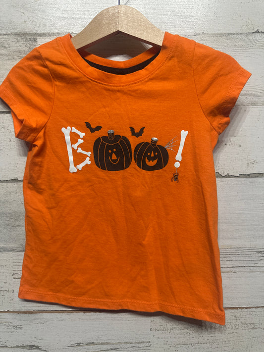 Girls Size 3t Cat and Jack Halloween Boo Shirt - Very Good Used Condition