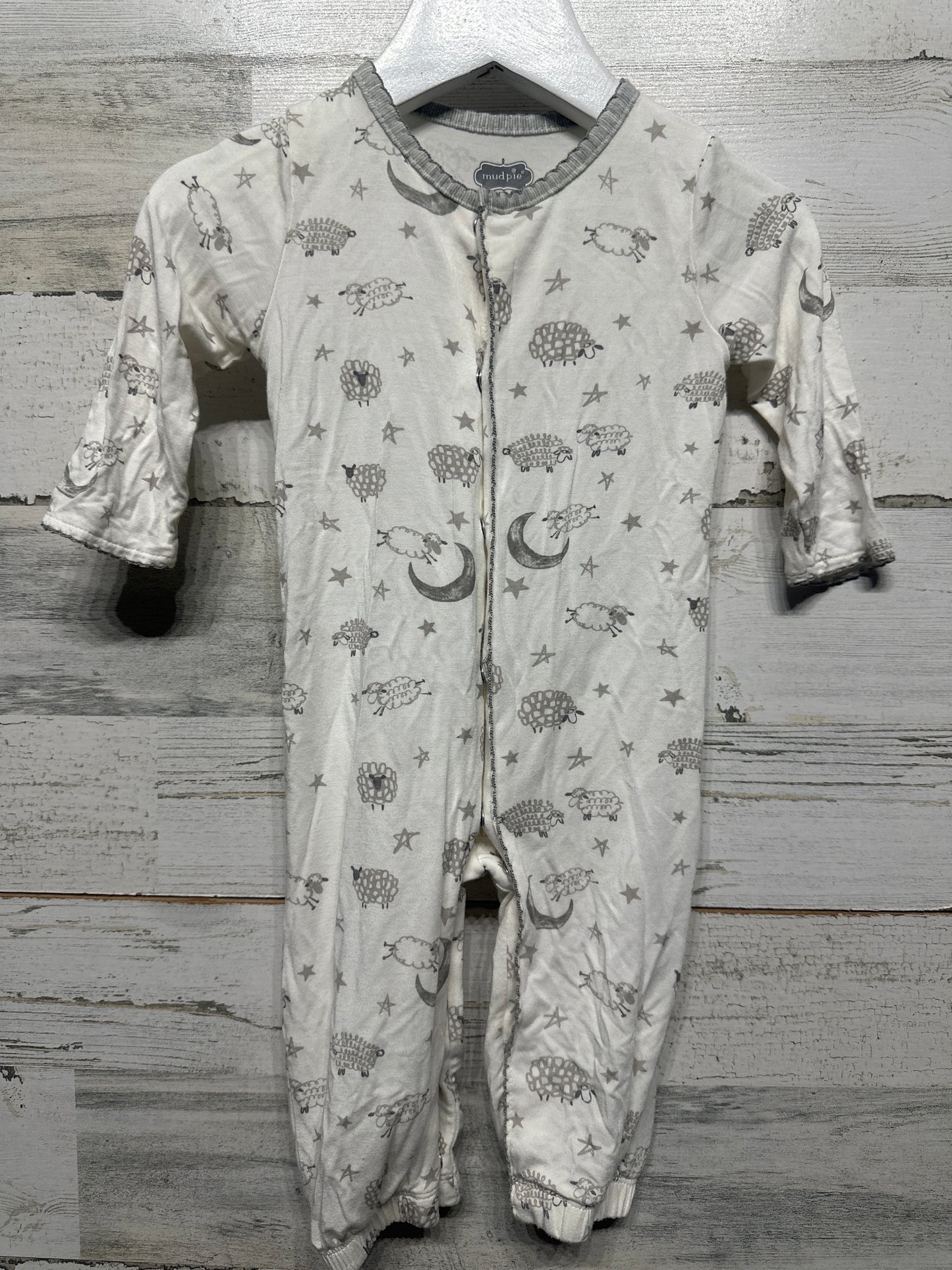Size 0-3m Mudpie Bamboo Convertible Gown Sleeper - Very Good Used Condition