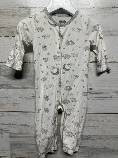 Size 0-3m Mudpie Bamboo Convertible Gown Sleeper - Very Good Used Condition