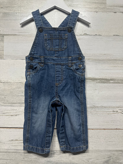 Boys Preowned Size 9m Carter’s Denim Overalls - Very Good Used Condition