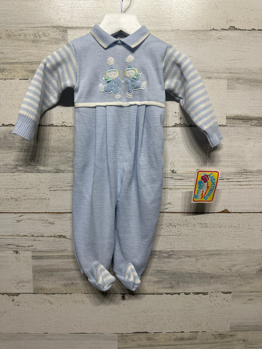 Boys Size 6-9m Lightning Bug Vintage Circus Clown Appliqué Jumper - New With Tags