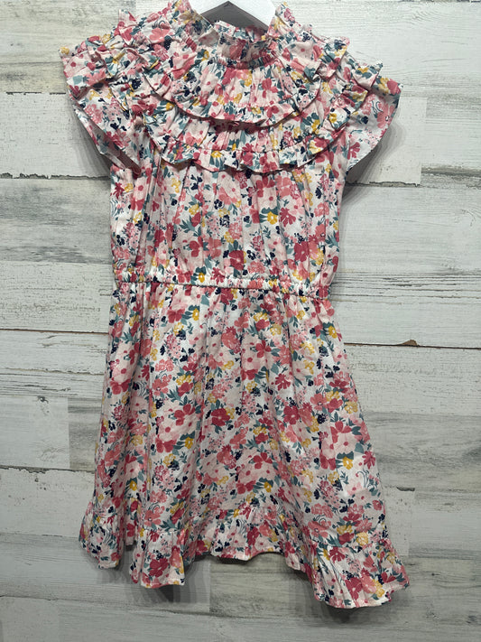 Girls Size 7 Janie and Jack Floral Dress- Very Good Used Condition