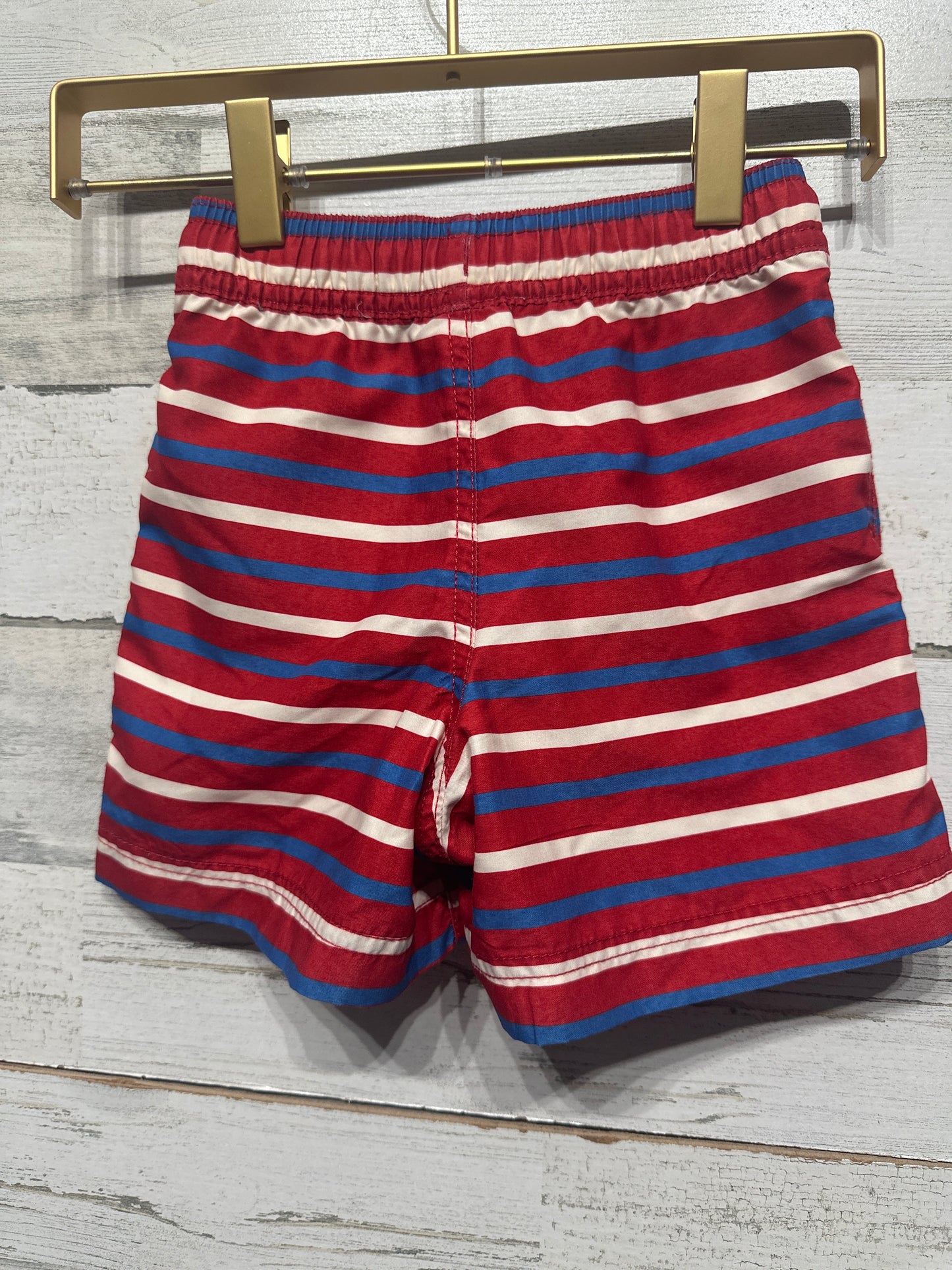 Boys Size 3t Hanna Andersson Striped Swim Trunks - Good Used Condition