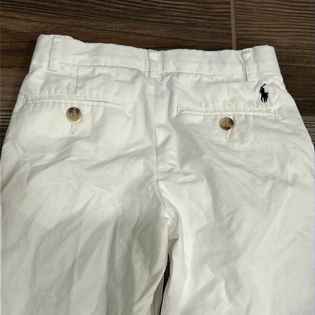 Boys Size 6 Polo Ralph Lauren White Pants - Good Used Condition