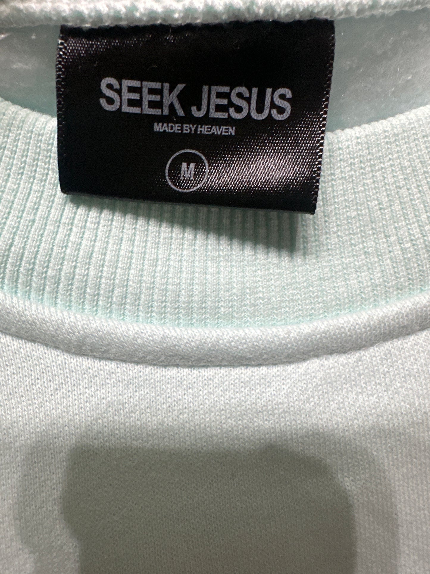 Women’s Medium (Oversized) Seek Jesus Heaven Made Sweatshirt - Very Good Used Condition