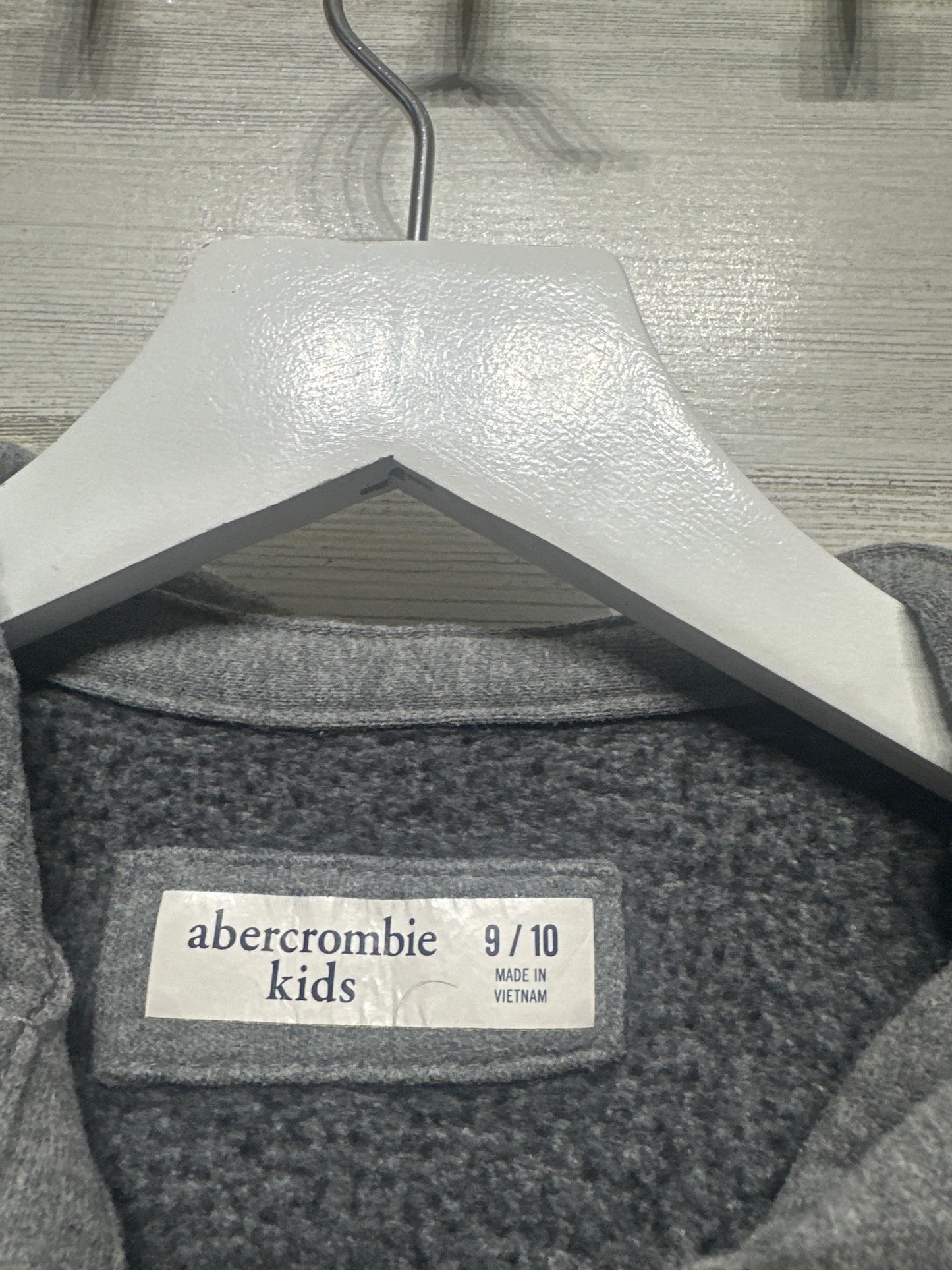 Abercrombie Kids Size 9-10 Grey Full Zip Hood Jacket VGUC