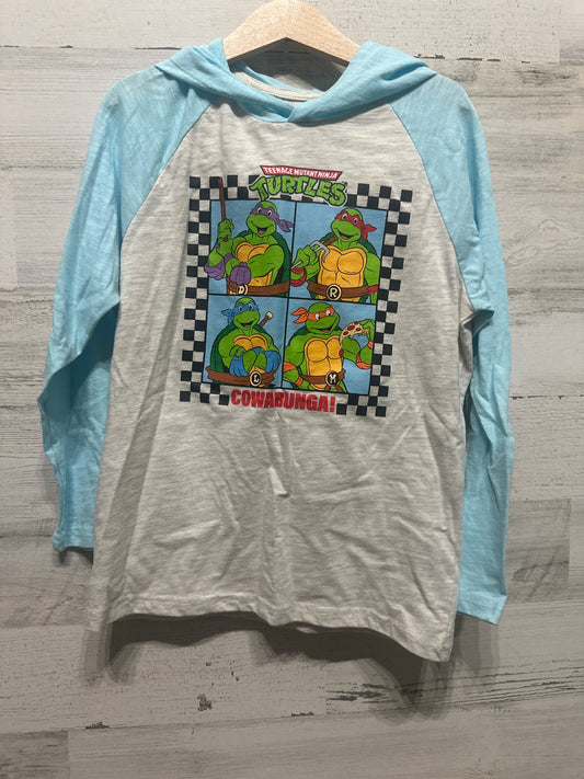 Boys Size XS (fits like 6) Ninja Turtles Hooded Shirt - Very Good Used Condition