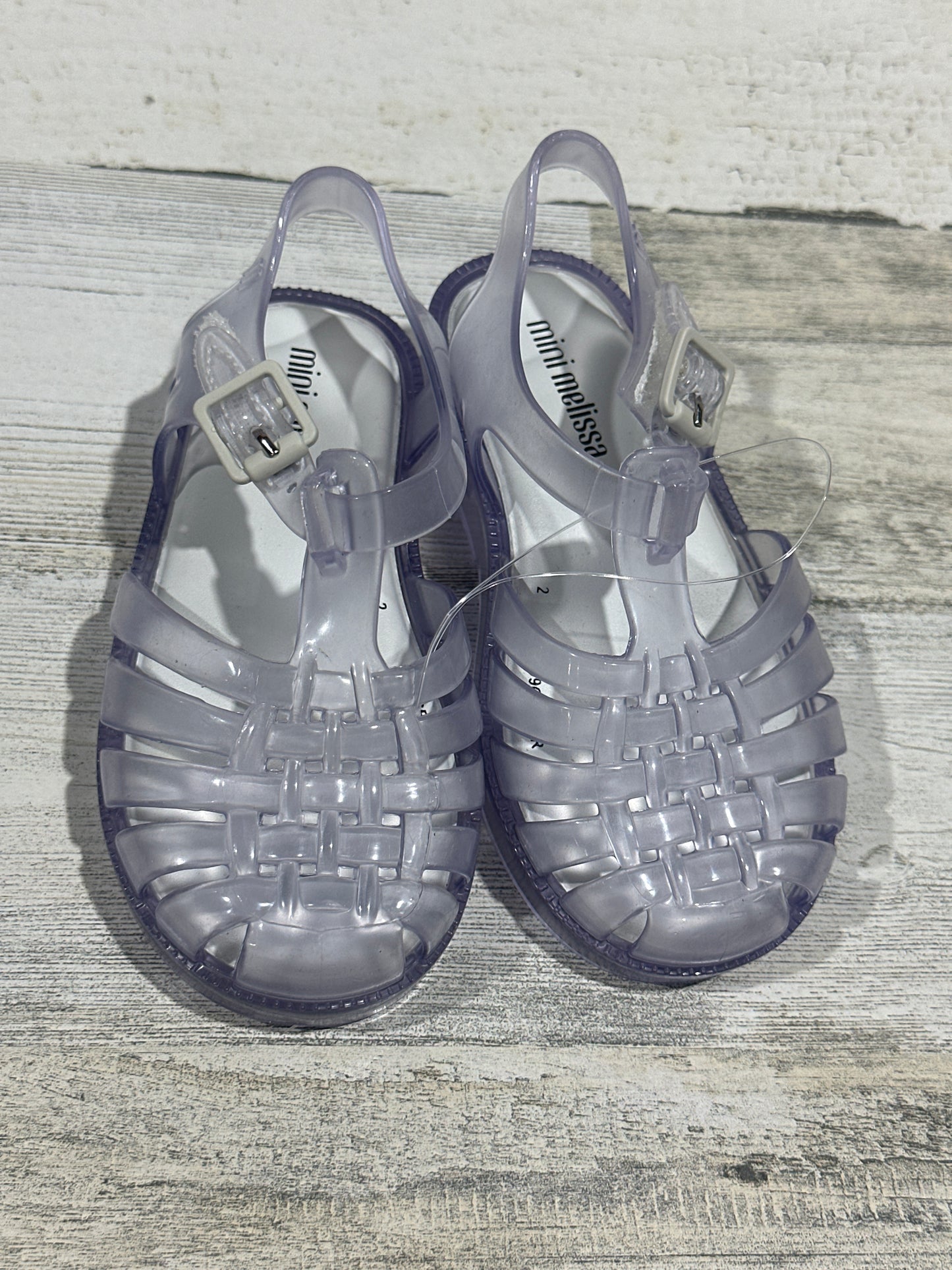 Mini Melissa Clear Jelly Sandals - Toddler Girls Size 8 - New Without Box