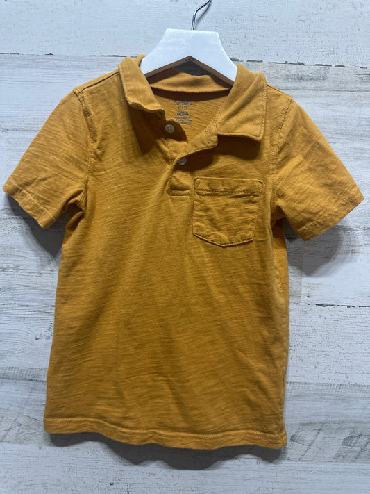 Boys Preowned Size 6 Carter’s Gold Polo Shirt - Very Good Used Condition