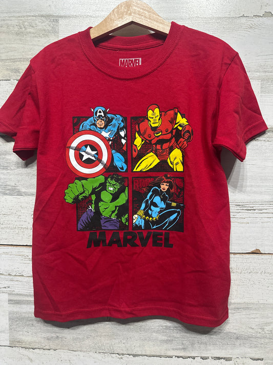 Boys Preowned Marvel Size 5/6 Red Shirt - Very Good Used Condition