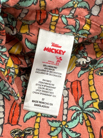Mickey Disney Junior Vacation Outfit Set Boys 3T VGUC