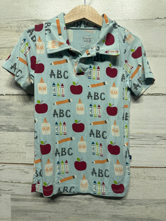 Boys Size 5/6 XS Kickee Pants Bamboo Polo Shirt - Very Good Used Condition