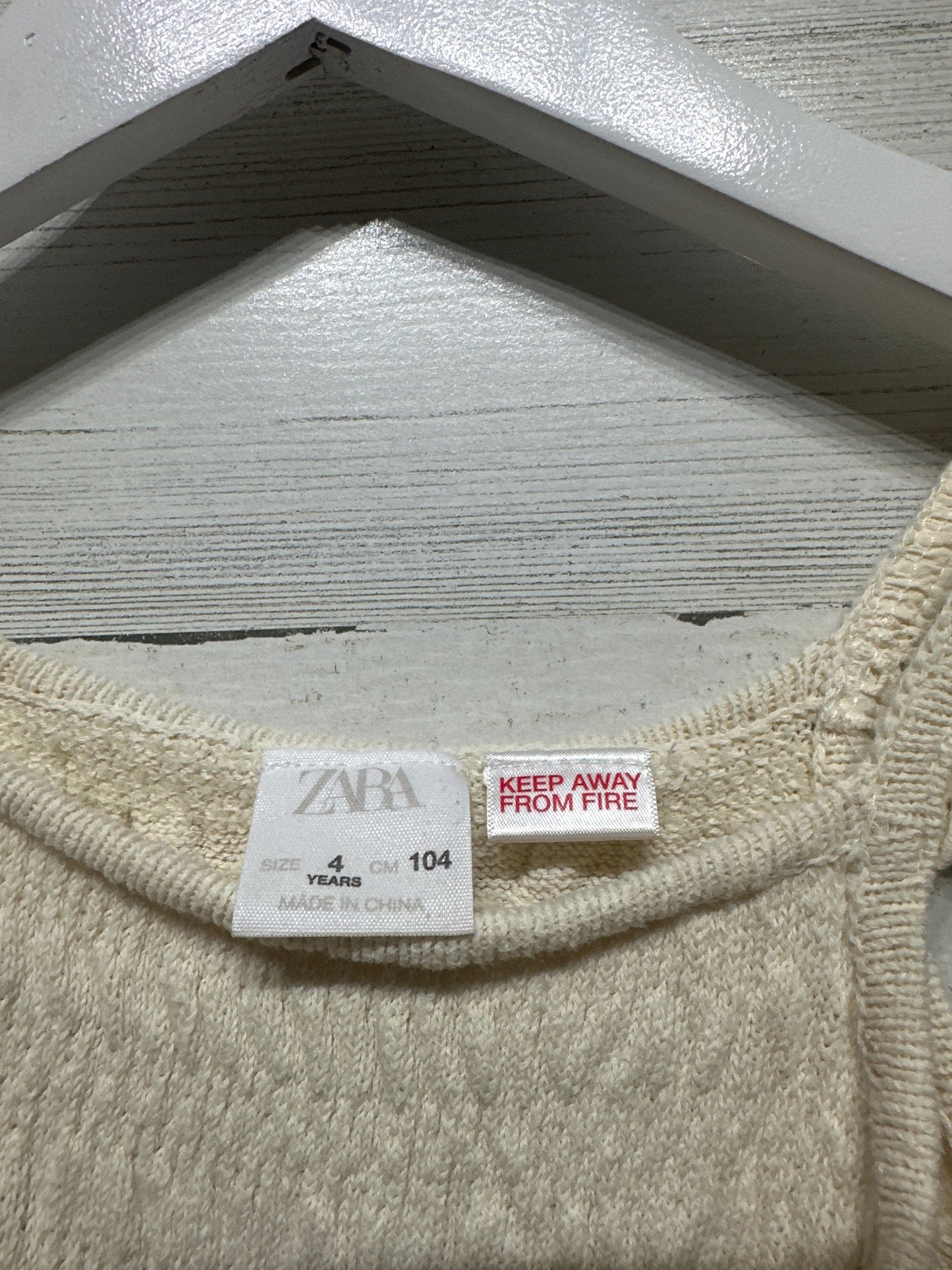 Girls Size 4 (104cm) Zara Dress - Very Good Used Condition