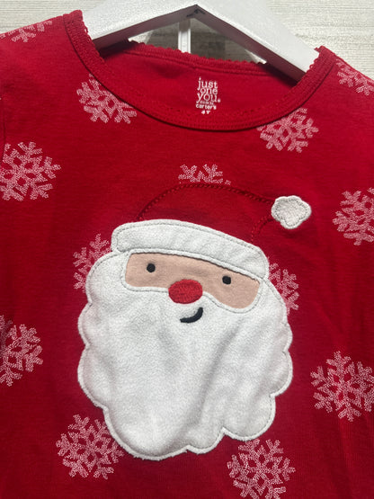 Size 4t Just One You Holiday Santa Pajama Set - Good Used Condition