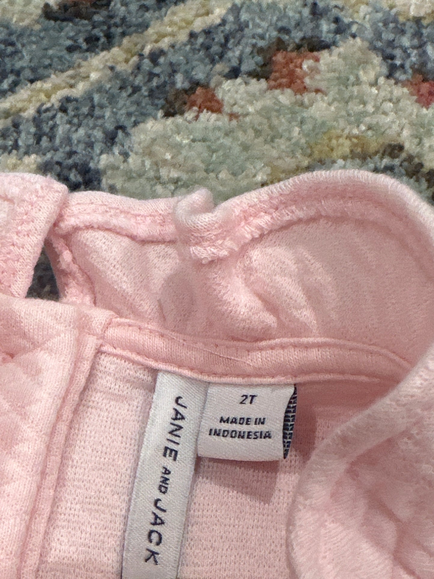 Janie and Jack Pink Quilted Dress Girls 2T VGUC