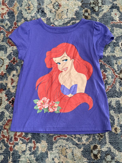 Disney Girls Size 6 Princess Shirts Purple and Mint VGUC